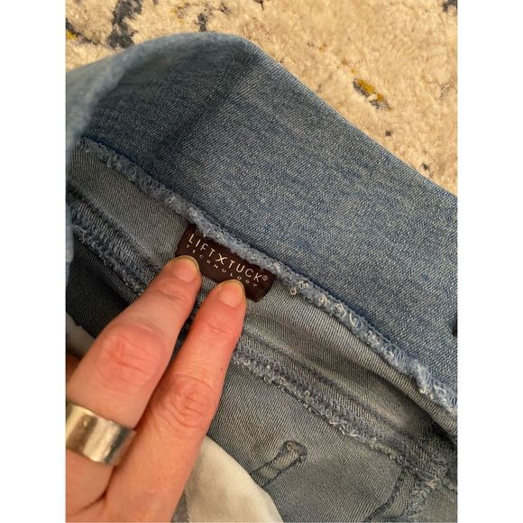 NYDJ NWT Pull-On Straight Belle Isle Blue Jeans Stretch Pants, Size 4, MSRP $119 - Picture 6 of 15